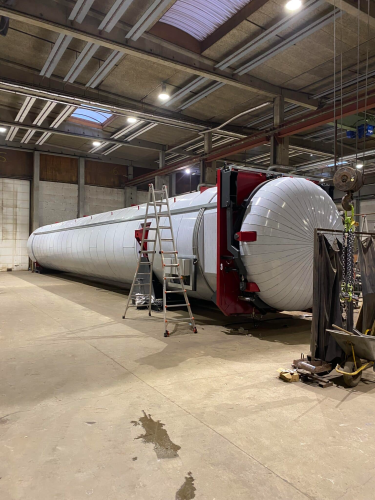 Industriisolering og teknisk isolering af industriel tank