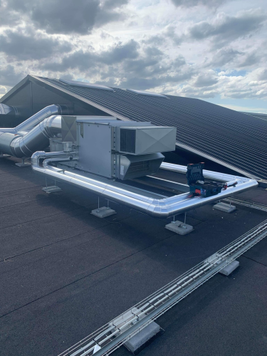 VVS-isolering og ventilationsisolering af ventilationsanlæg på tag