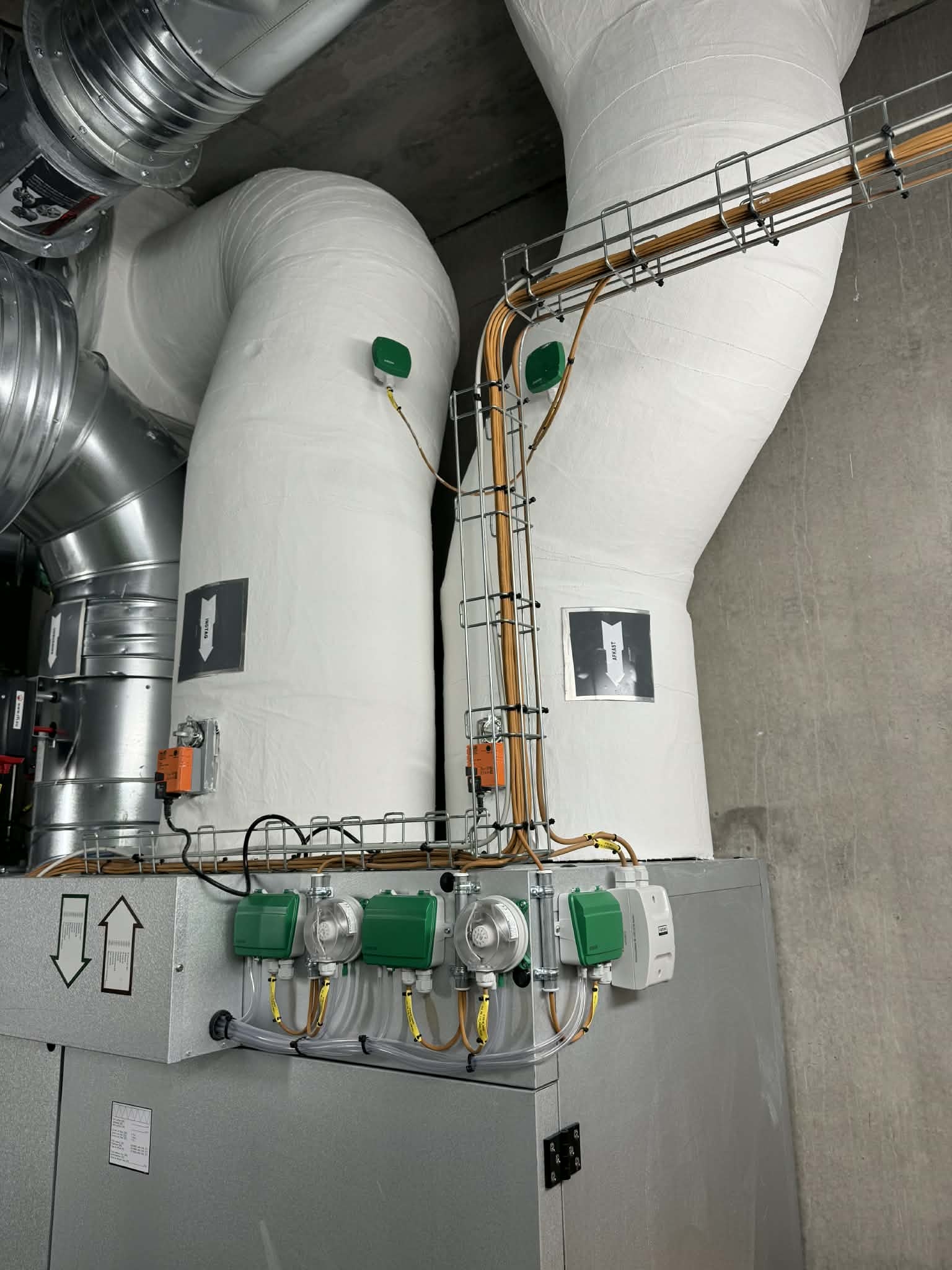 Ventilationsisolering af ventilationskanaler i erhvervsbyggeri